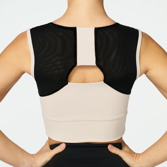 Forme Black and Cream Power Bra Posture Correcting MEDIUM - Picture 4 of 12